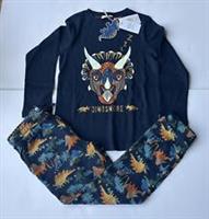 Fatface Boys Glow In The Dark Dinosaur Jersey Pyjamas Age 7-8 Years *BNWT*