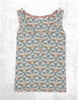Ex Fat Face Womens Lounging Leopard Pyjama Vest in Multi (A Bit Defect) - 16 Regular