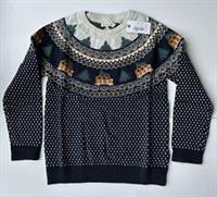Fatface Boys Navy Camper Yoke Fairisle Knitted Jumper Age 4-5 Years *BNWT*