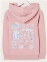 FatFace Girls Light Pink Sea Creatures Zip Through Hoodie Age 12-13 Years *BNWT*