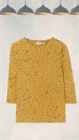 Ex Fat Face Womens Long Sleeve Tulip Sketched Ditsy Top in Yellow Floral PR - 12 Regular