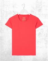 Ex Fat Face Womens Short Sleeve Organic Cotton Belle T-Shirt in Red - 14 Regular