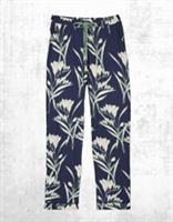 Women's Eva Spring Blooms Jersey Pyjamas in Navy (A Bit Defect) - 8 Regular