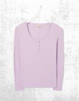 Ex Fat Face Women's Long Sleeve Ria Scoop Neck T-Shirt in Purple (A Bit Defect) - 14 Regular
