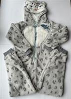 Fatface Girls Grey Sadie Snow Leopard Fleece All In One Age 11-12 Years *BNWT*