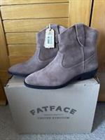 Fatface Pixie Brown Suede Boots, size UK 6, EU 39, BNWB