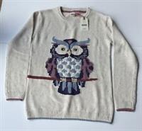 Fatface Girls Orla Owl Ivory Knit Jumper Age 12-13 Years *BNWT*