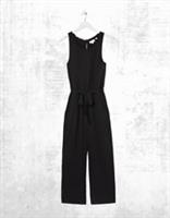 Ex Fat Face Womens Sleeveless Haylie Jersey Jumpsuit in Black (A Bit Defect) - 10 Regular