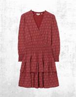 Ex Fat Face Womens Long Sleeve Amba Jersey Dress in Red (A Bit Defect) - 12 Regular