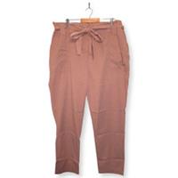 Fat Face Belted Casual Trousers Womens Size UK 20 Long Blush Pink Regular Fit - 20 Regular