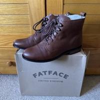 Fatface Catrin Ankle Boots, Brown tan Leather, Size UK 7, EU 40, BNWB