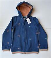 FatFace Girls Blue Star Embroidered Full Zip Hoodie Age 7-8 Years *BNWT*