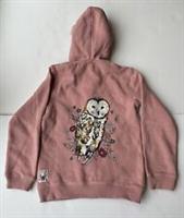 FatFace Girls Pink Owl Full Zip Hoodie Age 8-9 Years *BNWT*