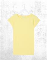 Ex Fat Face Women's Short Sleeve Ivy T-Shirt in Lime Yellow - 12 Regular