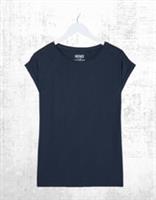 Ex Fat Face Women's Short Sleeve Cotton Ivy T-Shirt in Navy - 12 Regular