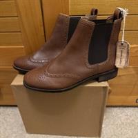 FatFace Bea Ankle Chelsea Boots, Brown Leather, Size UK 6, EU 39, BNWB