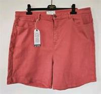 New Tags FAT FACE Darley Denim SHORTS Coral Orange Pink UK 22 Pockets Jean Pants - 22 Regular