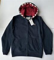 Fatface Boys Navy Shark Tooth Zip Through Hoodie Age 6-7 Years *BNWT*