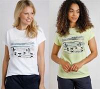 Weird Fish Women Crew T shirt Blouse Organic Cotton Print 8 10 12 14 16 18 20 22 - 14 Regular