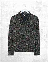 Ex Fat Face Womens Long Sleeve Paige Cotton Jersey Shirt in Black Ditry - 8 Regular