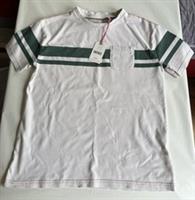 Fatface Boys Beige/Green Chest Stripe T-Shirt Age 9-10 Years *BNWT*