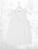 Ex Fat Face Womens Sleeveless Cotton Cassie Embroidered Cami in Ivory Natural - 12 Regular