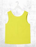 Ex Fat Face Womens Sleeveless Aditi Linen Blend Top in Green - 8 Regular