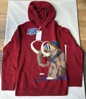 Fatface Boys Red Wilfred Mammoth Hooded Knitted Jumper Age 12-13 Years *BNWT*