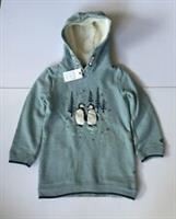 FatFace Girls Ice Blue Penguin Longline Hoodie Age 9-10 Years *BNWT*