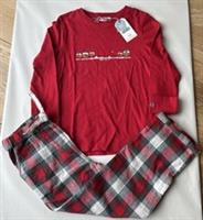 Fatface Unisex Kids Red Glow In Dark Christmas Pudding Pyjamas *BNWT*