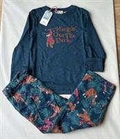 Fatface Boys Dark Teal Blue Orangutan Christmas Pyjamas In Various Sizes *BNWT*