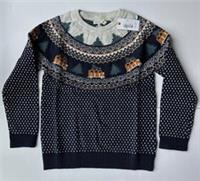 Fatface Boys Navy Camper Yoke Fairisle Knitted Jumper In Various Sizes *BNWT*