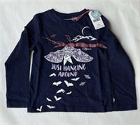Fatface Girls Navy Glow In The Dark Bat Graphic T-shirt In Various Sizes *BNWT*
