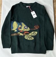 Fatface Boys Green Chameleon Knitted Jumper In Various Sizes *BNWT*