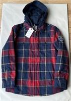 Fatface Boys Red/Navy Multi Check Fleece Lined Shacket Age 10-11 Years *BNWT*
