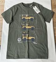 Fatface Boys Khaki Green Land Rover Graphic T-shirt Age 12-13 Years *BNWT
