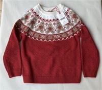 Fatface Kids Red/Cream Gingerbread Knit Jumper In Various Sizes *BNWT*