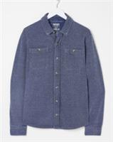 Fatface Mens Indigo Sweat Shirt Button Through Size Medium Regular BNWT NEW - M Regular