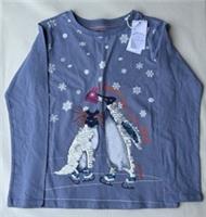 Fatface Girls Penguin Reverse Sequin Graphic Top Age 10-11 Years *BNWT*