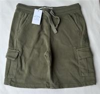 Fatface Boys Khaki Green Sweat Cargo Shorts Age 10-11 Years *BNWT*