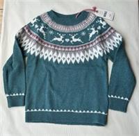 Fatface Girls Teal Green Reindeer Knitted Jumper In Various Sizes *BNWT*
