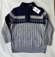 Fatface Boys Grey Marl Half Neck Knitted Jumper In Various Sizes *BNWT*
