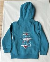 FatFace Kids Green Whale Zip Through Hoodie In Various Sizes *BNWT*