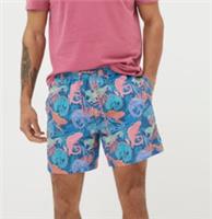 Fat Face Mens Swim Shorts 2XL Blue Pink Trevose Chameleon Holiday Poolside Beach - 2XL Regular