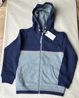 Fatface Boys Blue Cut And Sew Zip Through Hoodie Age 6-7 Years *BNWT*
