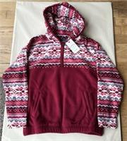 Fatface Girls Raspberry Red Patterned Microfleece In Various Sizes *BNWT*