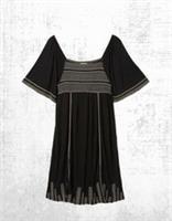 Ex Fat Face Womens Short Sleeve Cotton Alice Jersey Dress in Black - 12 Regular