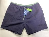 Fat Face Mens Swim Shorts 6 Navy Blue Trevose Plain Beach Pool Holiday - XL Regular