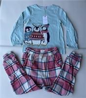 Fatface Girls Penguin Check Pyjamas Age 6-7 Years *BNWT*