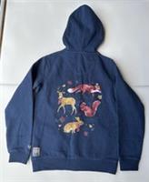 FatFace Girls Navy Forest Creatures Zip Through Hoodie Age 12-13 Years *BNWT*